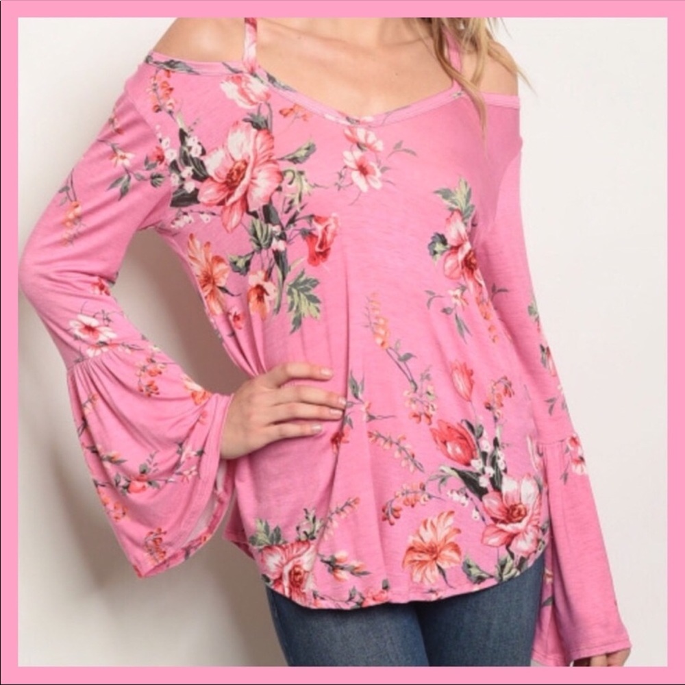 🌸FLORAL🌸BELL SLEEVE TOP-NEW